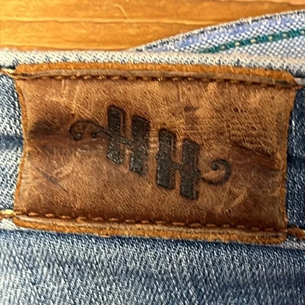 Anthropologie Holding Horses Jeans Womens 30 Light Distressed Denim Straight Leg
